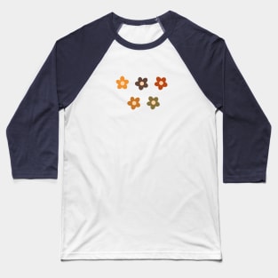 Eart tone flowers Baseball T-Shirt